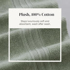 Modern Threads Floral Trail 6-Piece 100% Cotton Towel Set – Reversible Yarn - Image 5