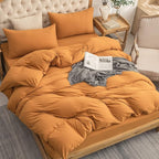 PURE ERA Jersey Knit Duvet Cover Set 100% T-Shirt Cotton Super Soft Comfy 3pc - Image 2