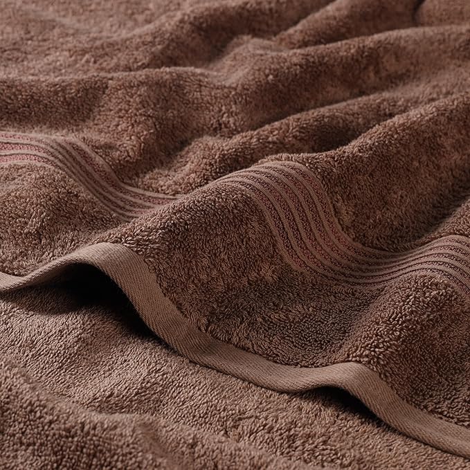 Superior Egyptian Cotton 8-Piece Towel Set, Guest Bath Decor Essentials - Image 3