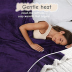 Electric Heated Blanket Full Size 72"x84", Soft Flannel - Image 2