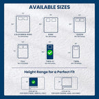 Twin XL Size Mattress Protector Waterproof 2 Pack, Premium 200 GSM Terry - Image 3