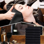 GREEN LIFESTYLE Black Bleach Proof Towels Bulk Sets 100% Cotton 16' X 25' - Image 5