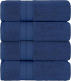 Modern Threads 4-Pack SpunLoft Bath Towel Navy 30x54 - Image 2