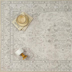 Beige 2x3 Area Rug Washable Vintage Small Carpet - Image 6