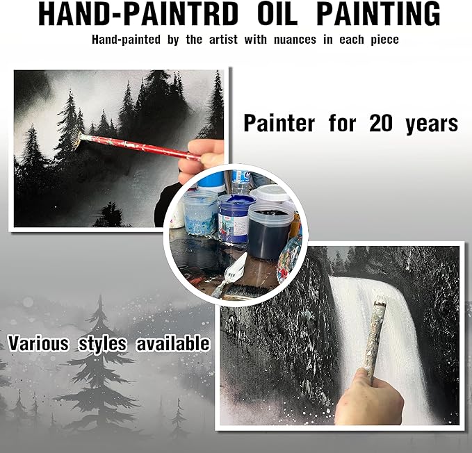 Mountain Hand Painting Wall Decor - Image 2