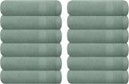 GLAMBURG Ultra Soft 12-Piece Washcloths Set 13x13-100% Ringspun Cotton by GLAMBURG