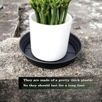 LWALRS 4 Packs 6 Inches Plant Saucer Drip Trays, Round Plastic Plant Pot - Image 6