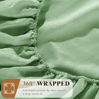 SONORO KATE 100% French Linen Fitted Sheet - Image 5