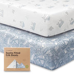 KeaBabies 2-Pack Organic Crib Sheets by KeaBabies
