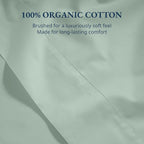 Lane Linen 100% Organic Cotton Twin Size Flat Sheet Only - Image 5