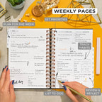 Clever Fox Dated Planner with Tabs 2026 – Weekly & Monthly Spiral Planner with - Image 3