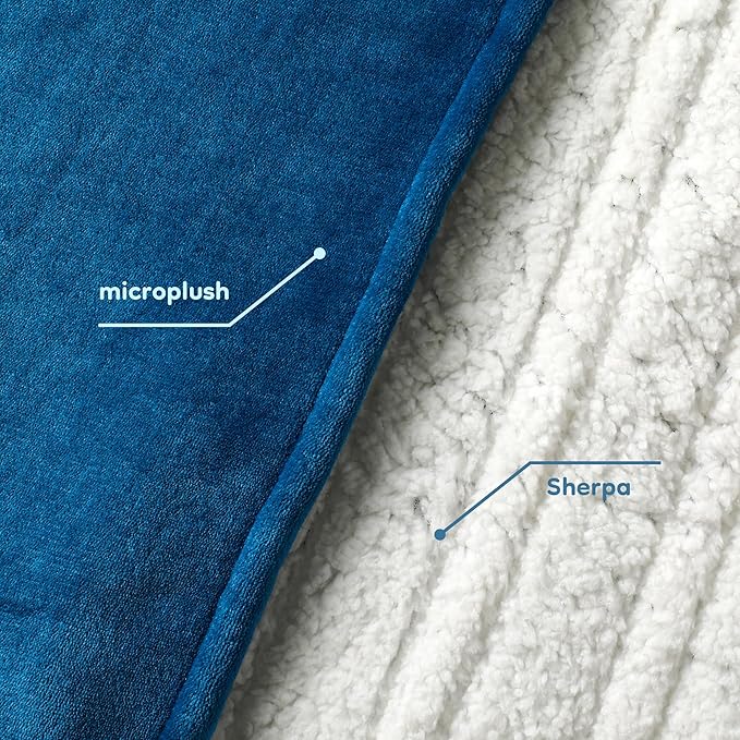 LaffyLo Electric Heated Blanket King Size 90 x 100, Dual Control, Fast Heating - Image 8