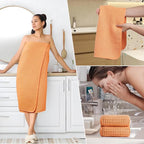 POLYTE 430 GSM Microfiber Quick Dry Lint Free Oversize Bath Towel Set, 6 Piece - Image 5