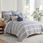 Levtex Home Adare Denim Reversible King/Cal King Quilt Set - Image 3