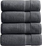 Springtree Home Luxury Viscose from Bamboo Bath Towel Set of 4 | 35% Viscose by SpringtreeHome