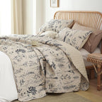JANZAA Twin Quilt Beige Quilt Bed Spread Boho Quilt - Image 6