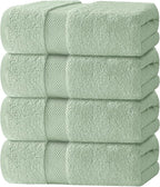 White Classic Luxury Bath Towels Set of 4 Large by WhiteClassic