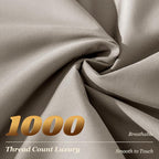 LBRO2M 1000 Thread Count 100% Egyptian Cotton Sheets Set Full Size, 4 Piece - Image 3