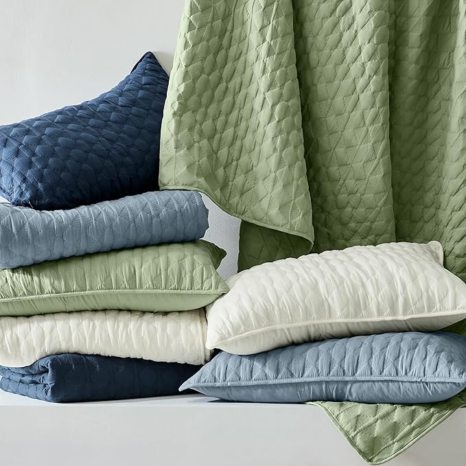 WDCOZY Sage Green Quilt Queen Size Bedding Sets - Image 6