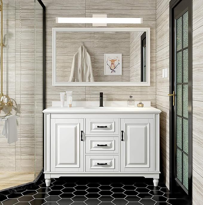 33.5 Inch Brushed Nickel LED Bathroom Vanity Light, 18W 4000K Natural White - Image 7
