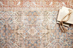 Loloi Layla Collection LAY-04 Ocean/Rust 2'-6" x 12'-0" .13" Thick Runner Rug - Image 9