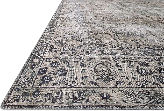 Loloi Layla Collection LAY-06 Taupe/Stone 5'-0" x 7'-6" .13" Thick Area Rug - Image 5