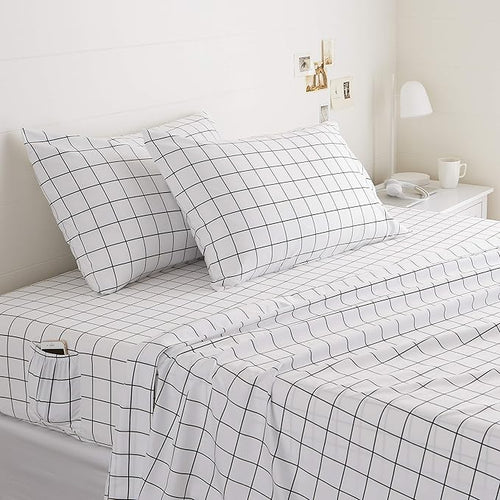 Amazon Basics Soft Microfiber 4-Piece Bed Sheet Set by AmazonBasics