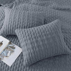 WDCOZY Blue Quilts Queen Size Bedding Sets - Image 4