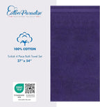 Cotton Paradise 4 Piece Turkish Bath Towels - Image 4