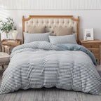 PURE ERA Jersey Knit Duvet Cover Set 100% T-Shirt Heather Cotton Super Soft - Image 3
