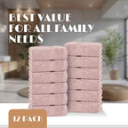 White Classic Pink Washcloths Set - Image 4
