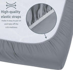 GUNTAIL Baby Crib Sheets for Boys Girls, 2 Pack Fitted Crib Sheet for Standard - Image 6