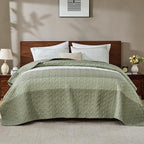 Andency King Size Quilt Set Weat Green, 3 Pieces Summer Ultra Soft Lightweight - Image 8