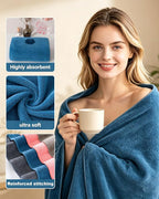 Lumimi Towels 6 Piece Soft Microfiber Bath Towel Set Salon Gym Yoga Travel - Image 8