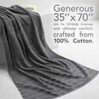 American Soft Linen 35x70 Jumbo Large Bath Towel, 600 GSM 100% Cotton Turkish - Image 2