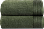 Belizzi Home Ultra Soft 2 Pack Oversized Bath Towel Set 28x55 inches, 100% by Unknown