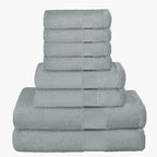 Belizzi Home 8 Piece Towel Set 100% Ring Spun Cotton, 2 Bath Towels 27x54 by Unknown