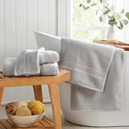 Springtree Home Luxury Bamboo Rayon Bath Towel Set 6 Piece Set | 35% Bamboo - Image 6