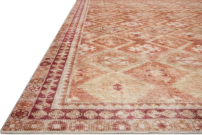 Loloi Layla Collection LAY-16 Natural/Spice 2'-3" x 3'-9" .13" Thick Accent Rug - Image 3