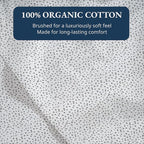 Lane Linen 100% Organic Cotton Twin Size Flat Sheet Only - Image 5