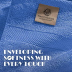White Classic Light Blue Hand Towels - Image 3