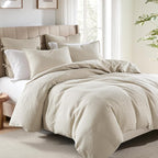 WDCOZY 100% Cotton Luxury Honeycomb Duvet Cover Set King Size - Image 2