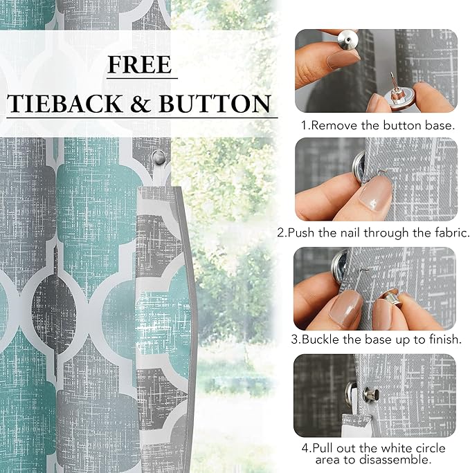Beauoop 100% Blackout Curtains 84 Inches Long - Image 7