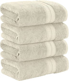 Modern Threads 4-Pack SpunLoft Bath Towel Sand 30x54 - Image 3