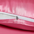 Peach Red Satin Pillowcases - Image 4
