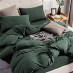 PURE ERA Jersey Knit Duvet Cover Set 100% T-Shirt Cotton Super Soft Comfy 3pc - Image 2
