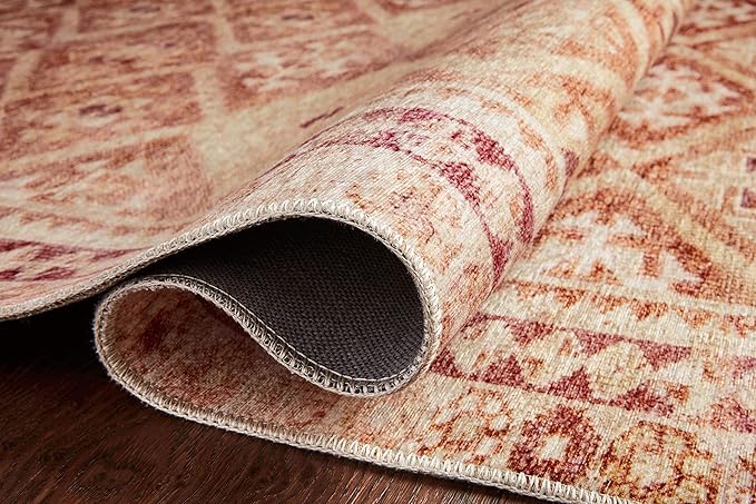 Loloi Layla Collection LAY-16 Natural/Spice 2'-3" x 3'-9" .13" Thick Accent Rug - Image 5
