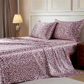 MR&HM Satin Bed Sheets with Elastic Corner Straps, King Size Sheets Set by MRHM