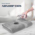 White Classic Luxury Bath Towels Set of 4 Large - Image 4