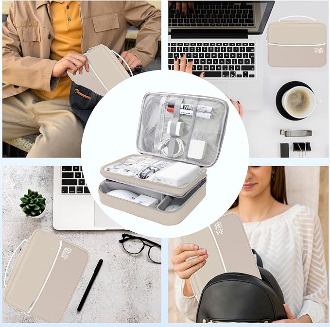 Electronics Organizer, Portable Cable Organizer Bags, Waterproof Electronic - Image 8
